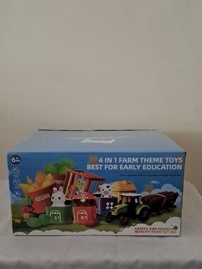 4-in-1 Farm Theme Toys Educational Playset